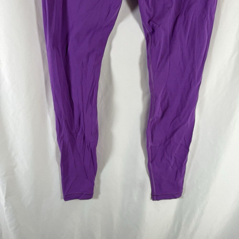 Lululemon Leggings Women's 8 Purple Pull On Stretch 29" Inseam Mid Rise - Picture 7 of 9